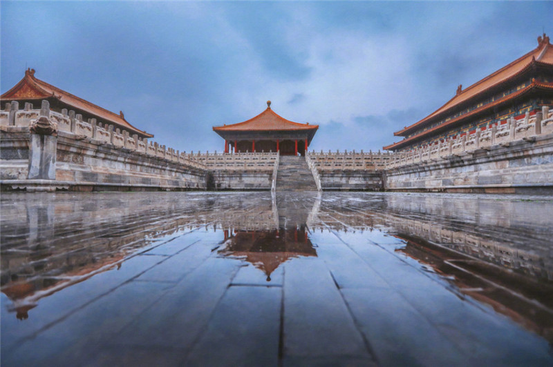 雨后故宮洗盡鉛華的紫禁城