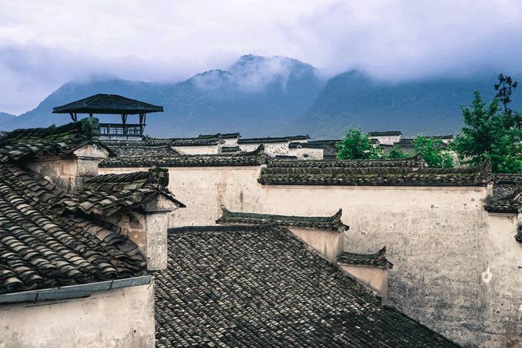 古建筑，一片瓦，遮風(fēng)擋雨