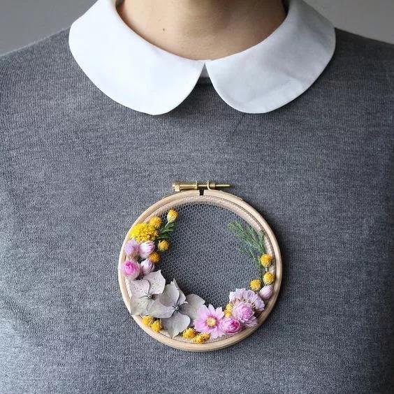 手工刺繡藝術(shù)：Olga Prinku 鮮花刺繡