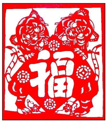 寅——賞“虎”剪紙，23張虎剪紙圖集