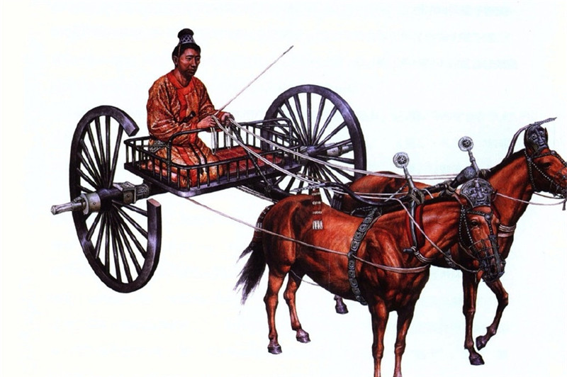 中國(guó)古代兩輪馬車(chē)還原圖欣賞