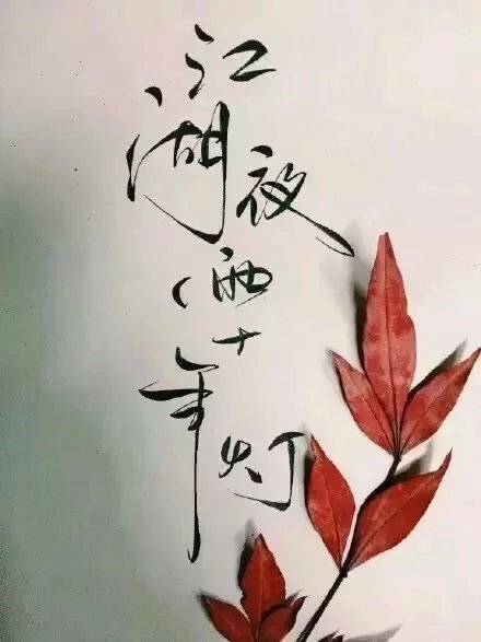 別致新穎的書法字體，美的很有意境！