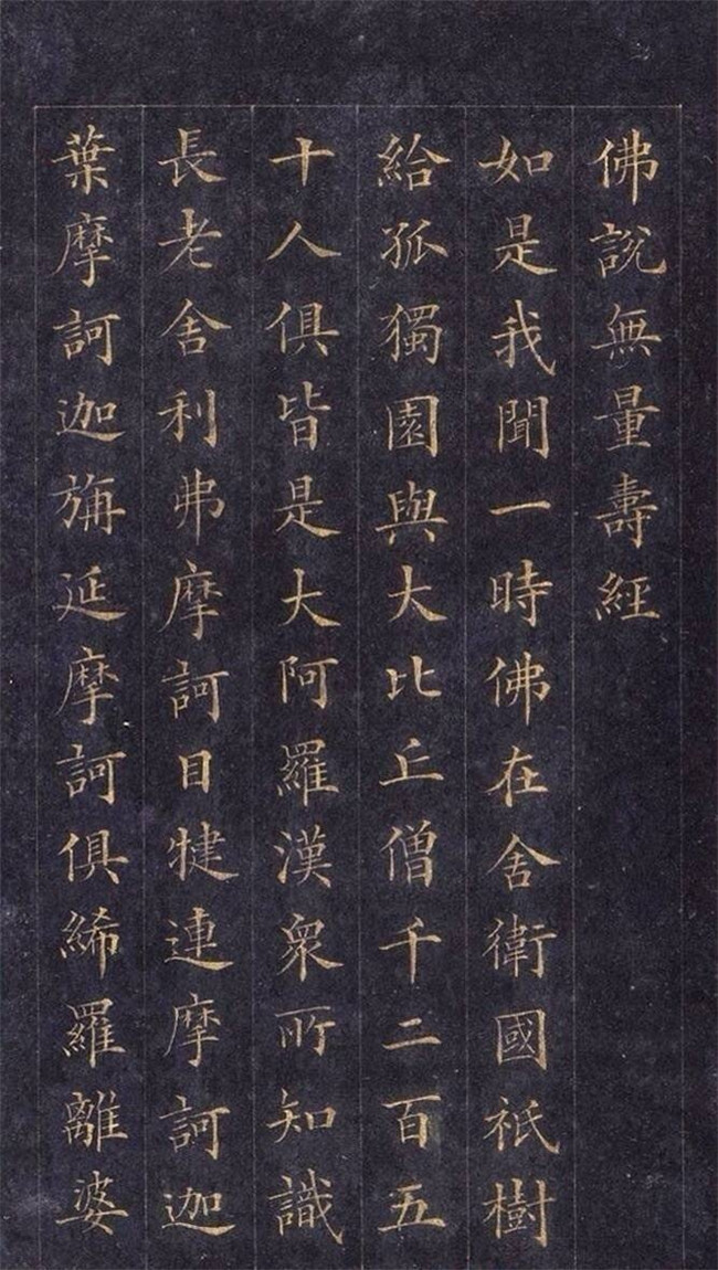 林則徐楷書《無量壽經(jīng)》欣賞