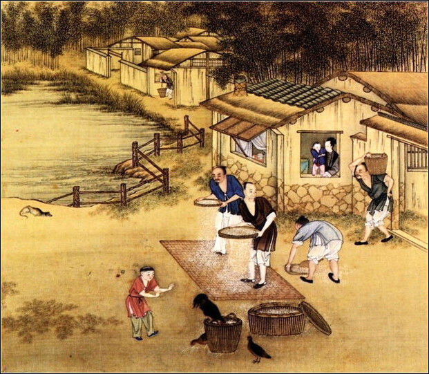 中國(guó)24節(jié)氣古畫圖，超美國(guó)畫插畫欣賞