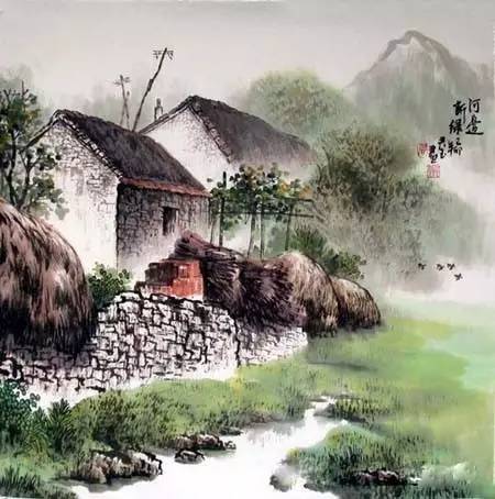 中國(guó)水墨畫：唯美詩(shī)意國(guó)畫山水