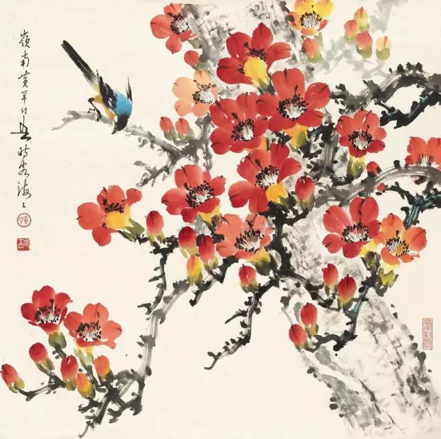 中國(guó)國(guó)畫(huà)藝術(shù)：絕美花鳥(niǎo)國(guó)畫(huà)圖片