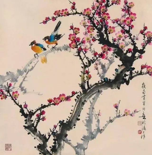 中國(guó)國(guó)畫(huà)藝術(shù)：絕美花鳥(niǎo)國(guó)畫(huà)圖片