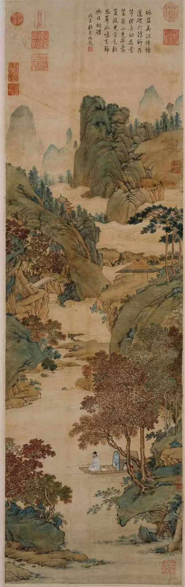 中國(guó)國(guó)畫(huà)青山綠水欣賞