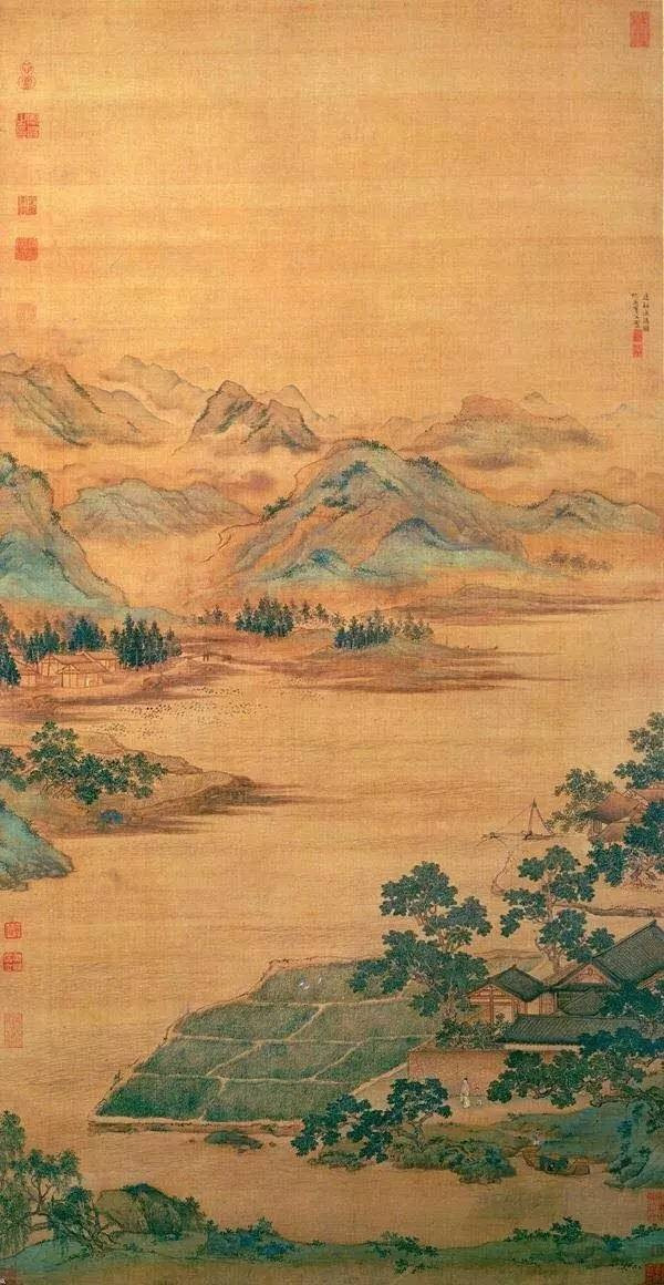 中國(guó)國(guó)畫(huà)青山綠水欣賞