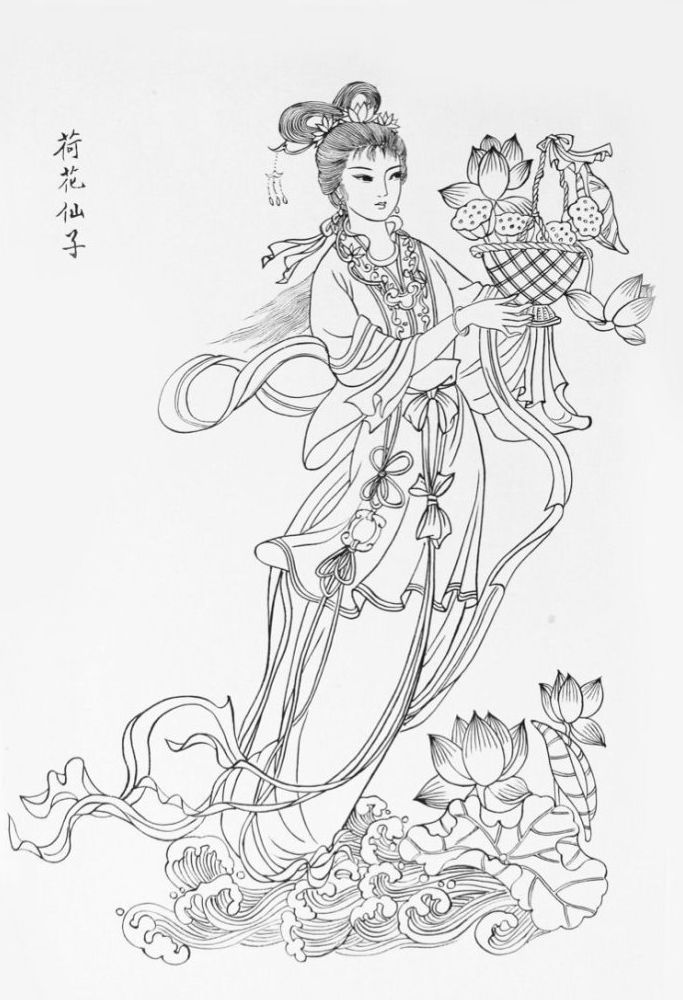 27幅白描仕女圖：一筆一畫勾勒出仕女美