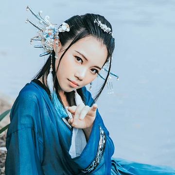 人魚傳說妖艷頭像，唯美古風(fēng)女子頭像